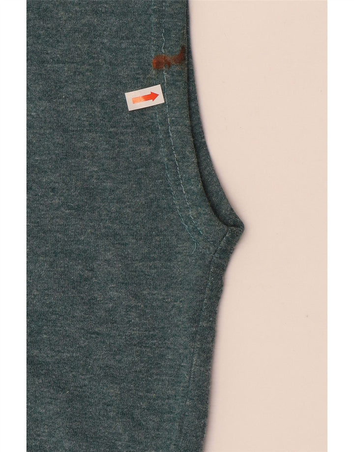 DIADORA Jersey con capucha sin mangas para hombre Large Azul Algodón