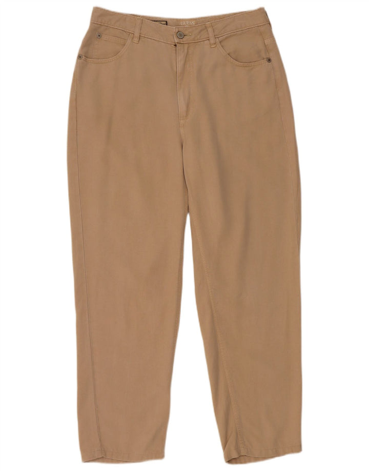 GUESS Jeans Mom Jean de cintura alta para mujer W29 L27 Beige