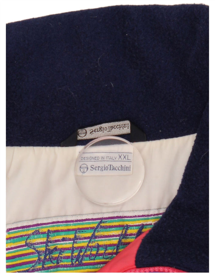 Sergio Tacchini Chaqueta de esquí para hombre UK 44 2XL Poliamida color block rojo