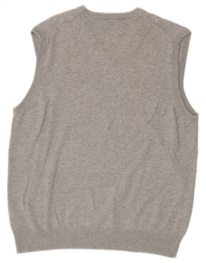 Marks & Spencer Camiseta sin mangas azul Harbor para hombre de algodón gris medio