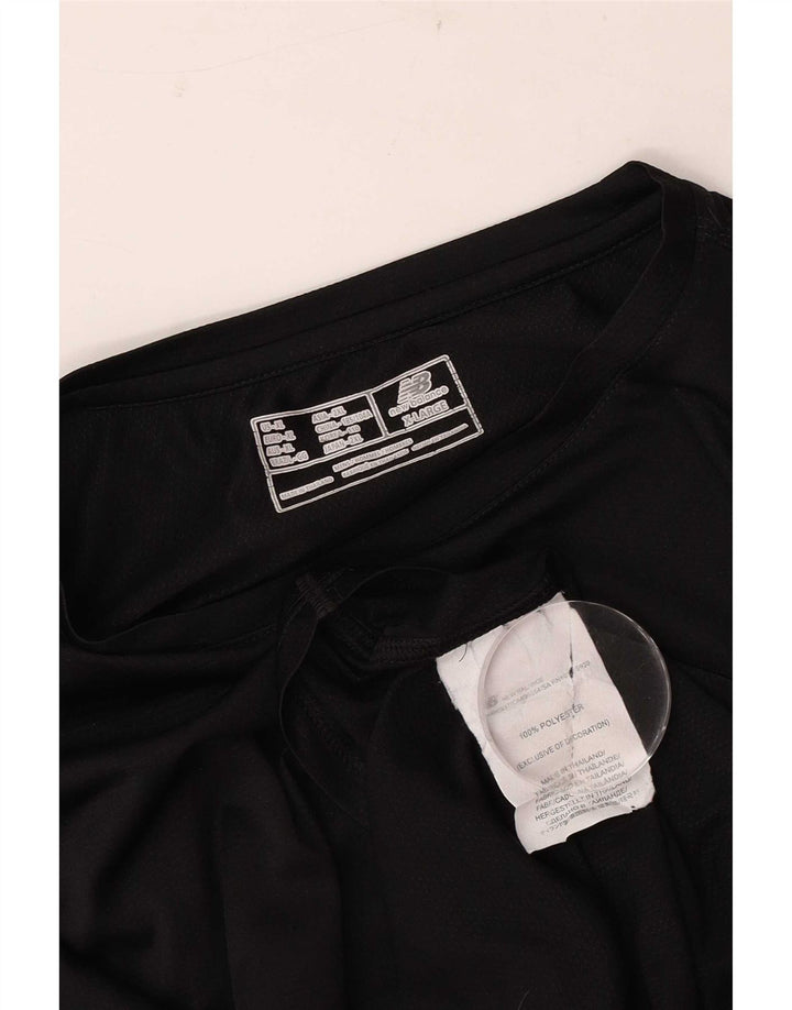 New Balance Hombre Top Manga Larga XL Poliéster Negro