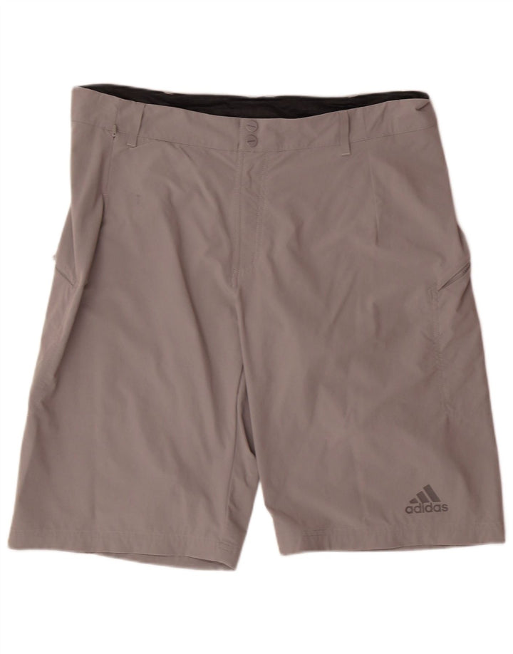 Pantalones cortos casuales ADIDAS para hombre W38 XL Nylon gris