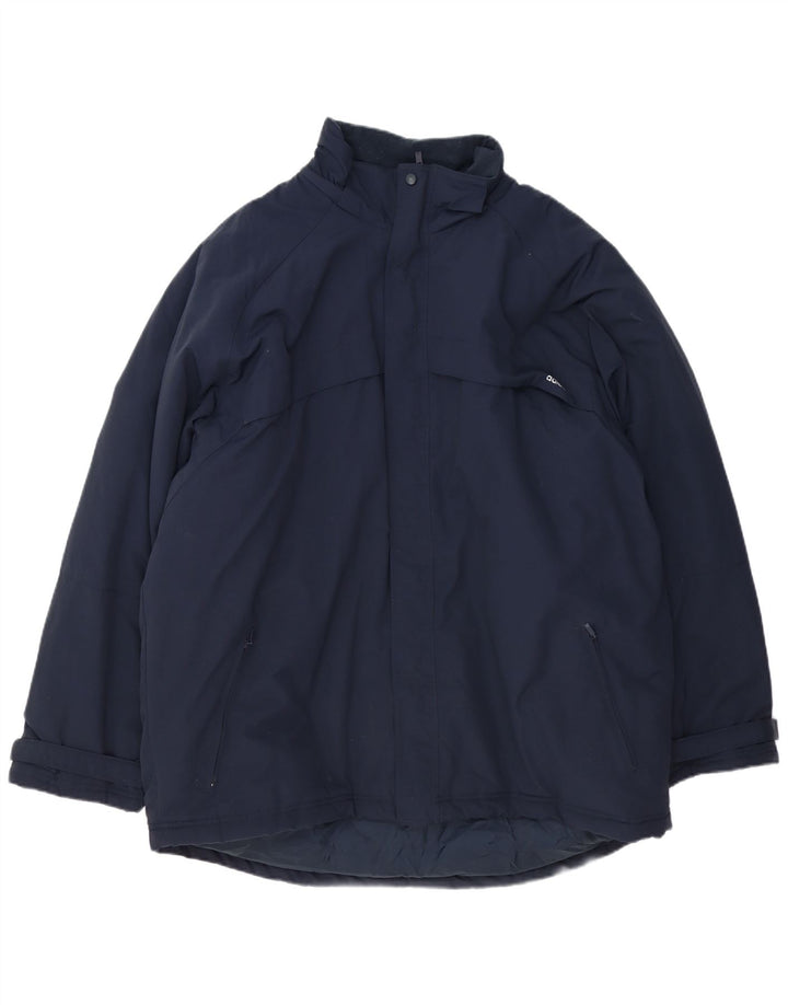 Adidas Chaqueta acolchada gráfica para hombre UK 42 XL Poliéster azul marino
