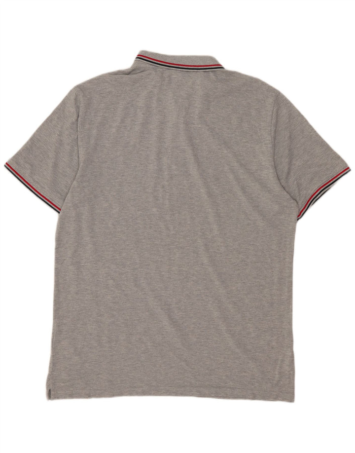 SUPERDRY Polo para hombre 2XL Algodón gris