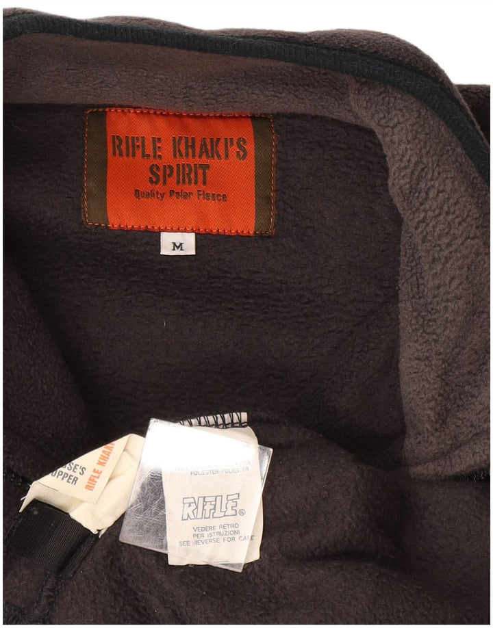 Jersey de forro polar con cuello y cremallera para hombre Rifle Poliéster gris medio