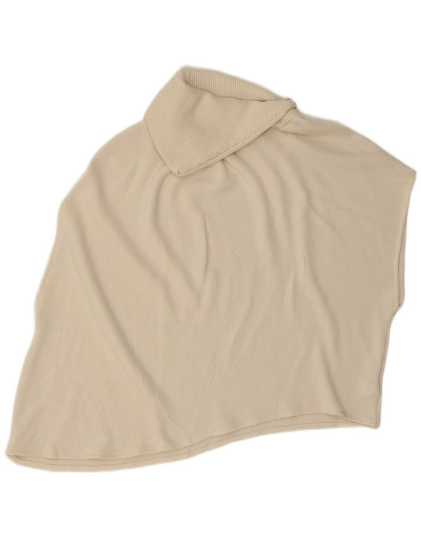 Zara Mujer Camiseta Sin Mangas Asimétrica De Gran Tamaño UK 46 Large Off White