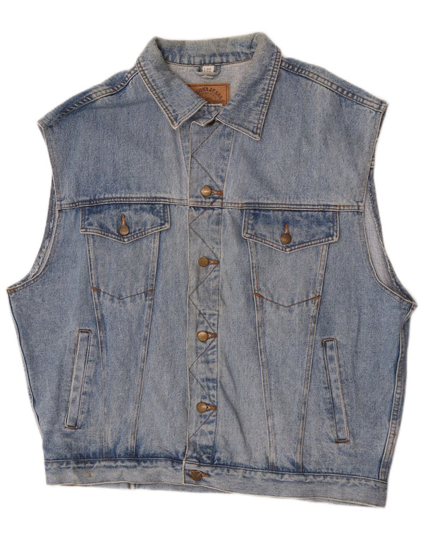 Arizona Jeans Chaleco vaquero para hombre UK 46/48 3XL Algodón azul