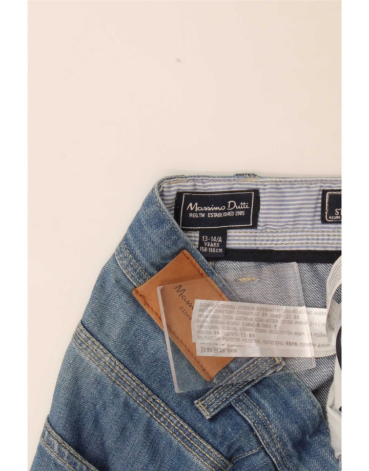 Massimo Dutti Jeans Rectos Niño 13-14 Años W30 L34 Azul
