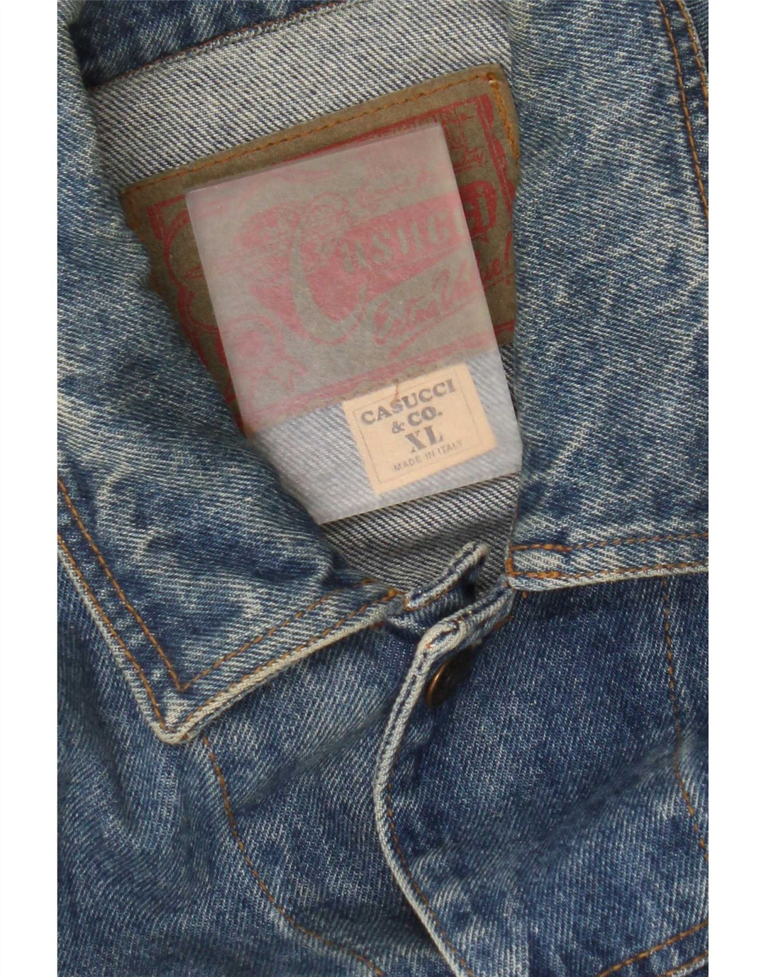 Cassuci Chaqueta vaquera para hombre UK 42 XL Algodón azul