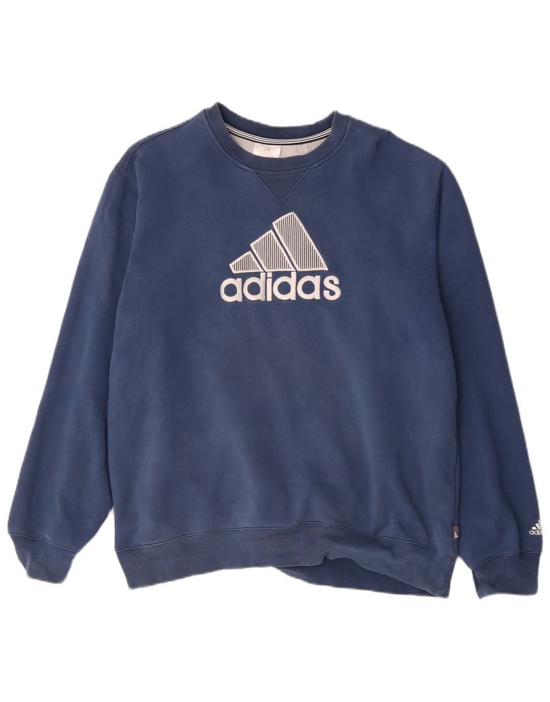 Adidas Hombre Graphic Sudadera Jumper Grande Azul Marino Algodón