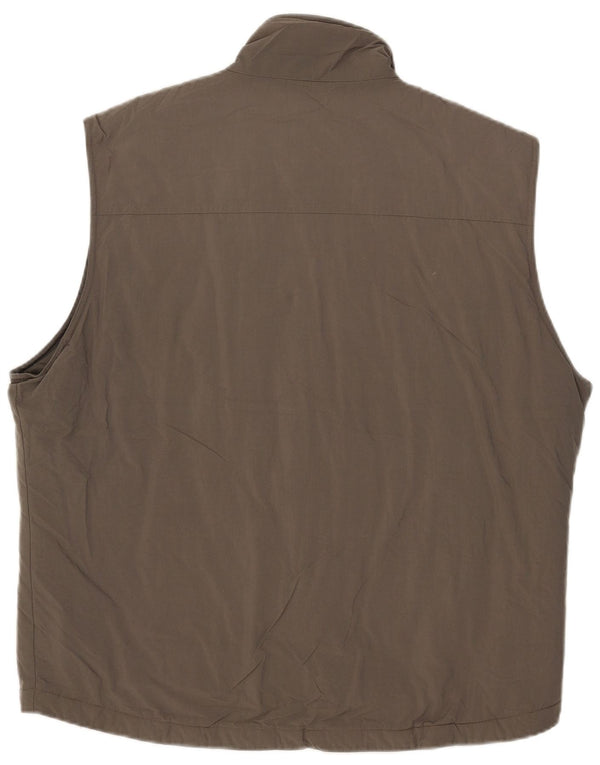 Marks & Spencer Chaleco acolchado para hombre UK 42 XL Poliamida caqui