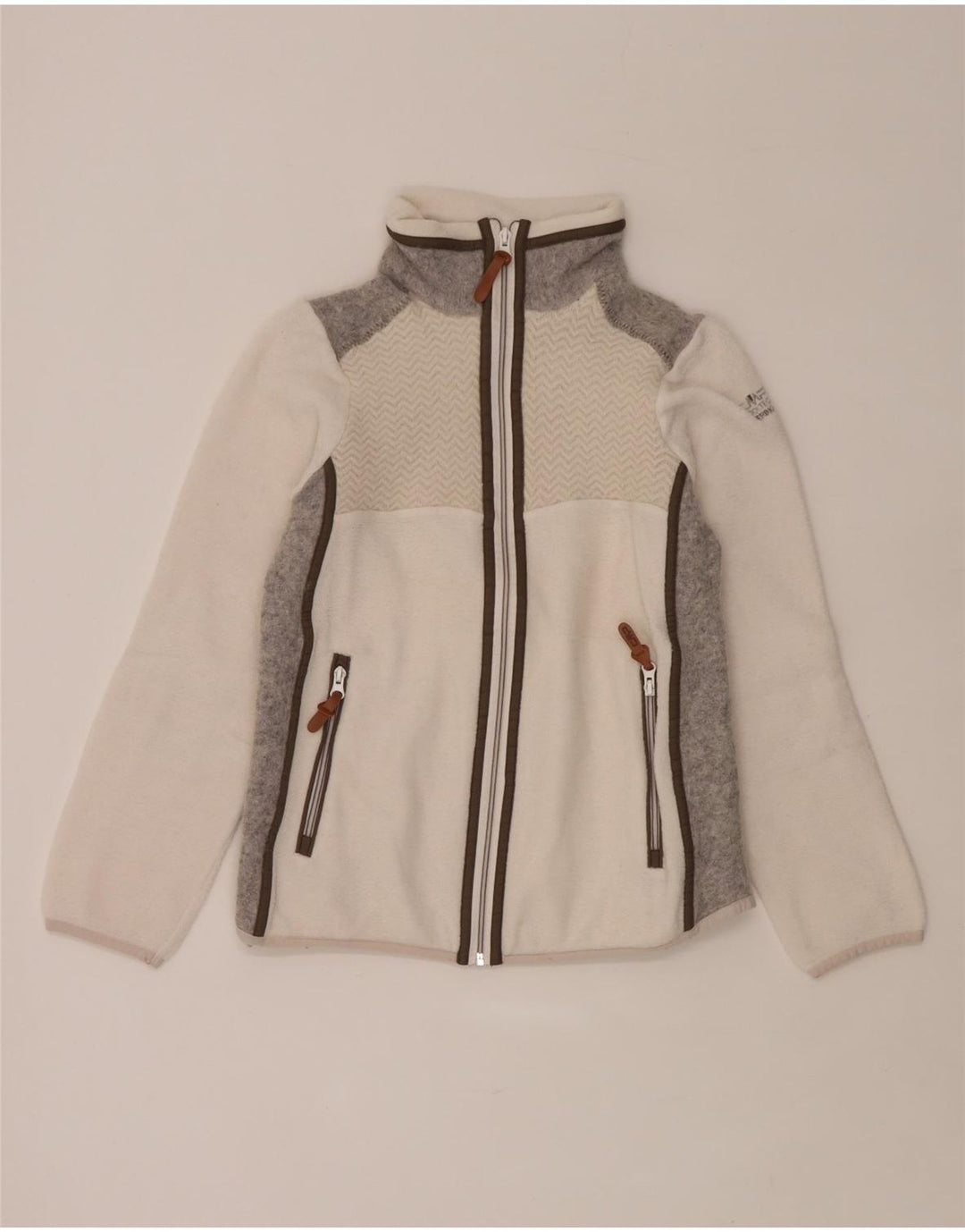 CMP Chaqueta polar para mujer UK 40 Small White Colorblock
