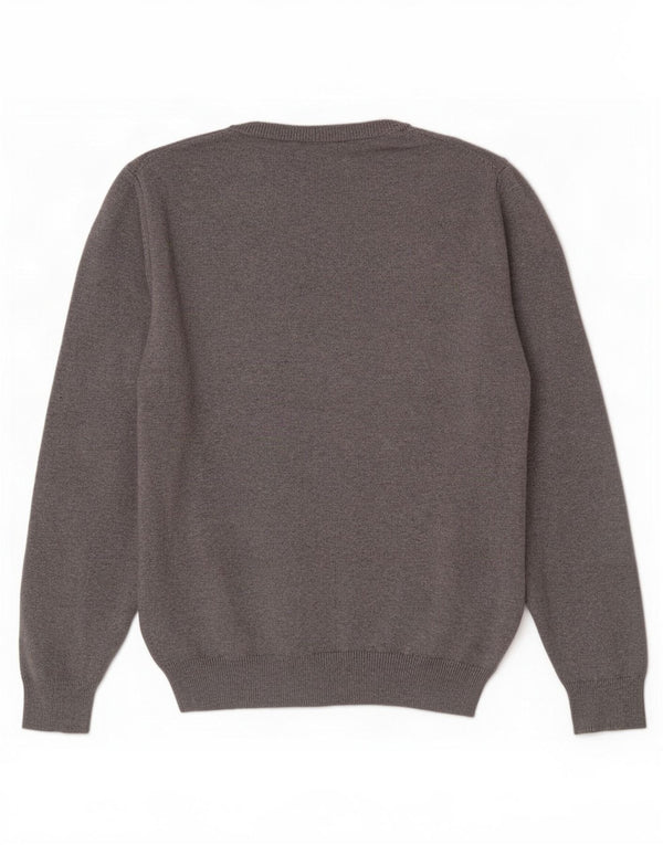 Crew Clothing - Jersey con cuello en V para hombre, talla grande, algodón gris