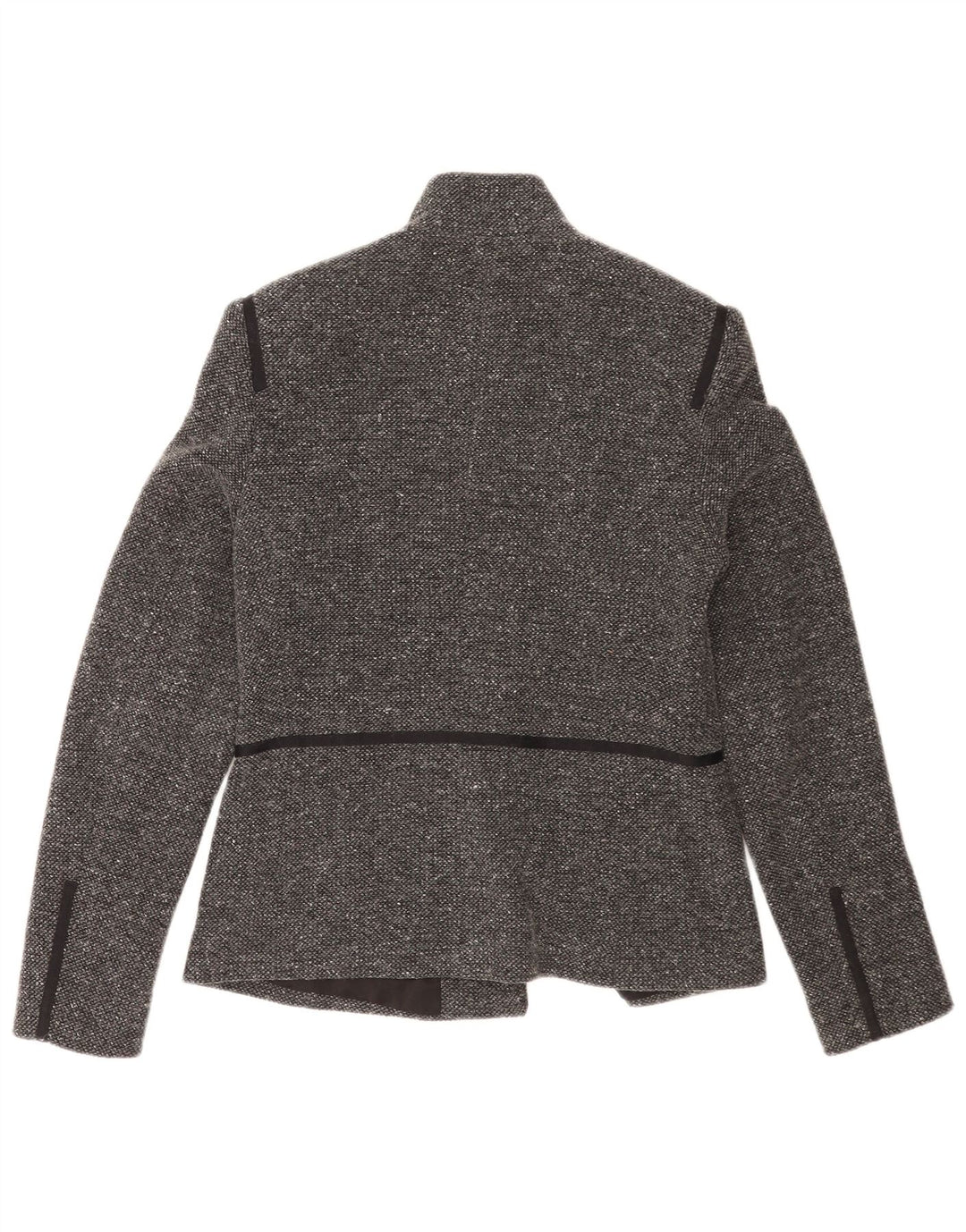 Rene Lezard Chaqueta tipo blazer de 4 botones para mujer EU 38 Gris medio moteado