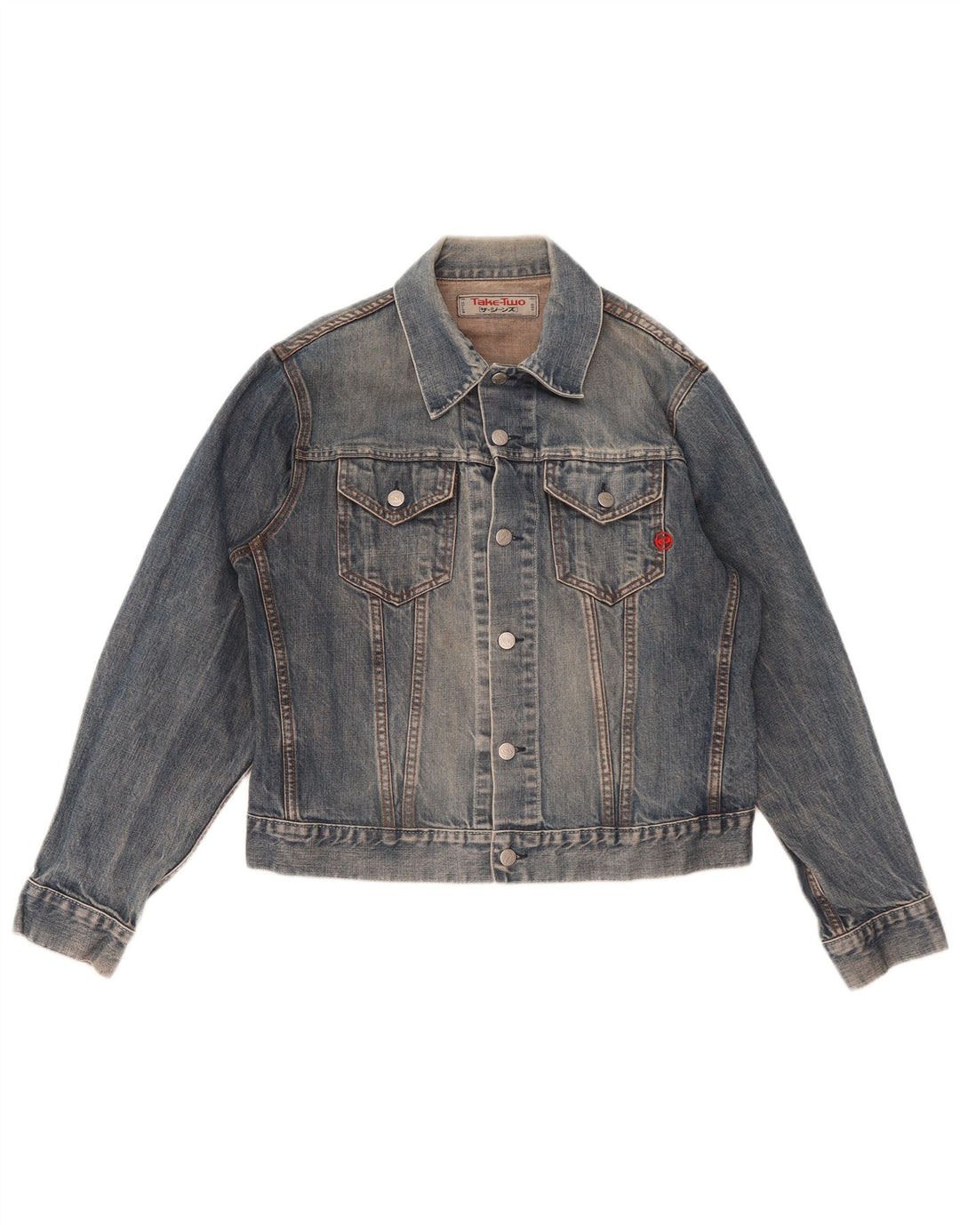 Take Two Chaqueta vaquera para hombre UK 40 Algodón azul grande