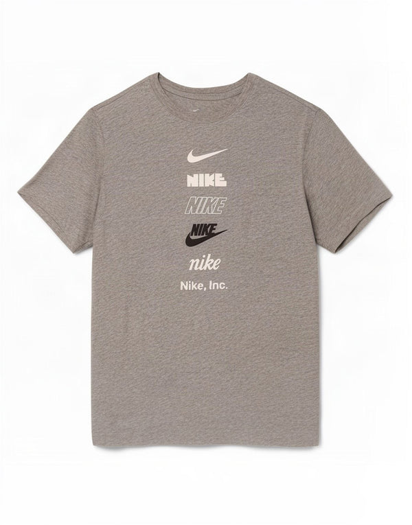 Nike Camiseta gráfica para hombre Top pequeño gris moteado