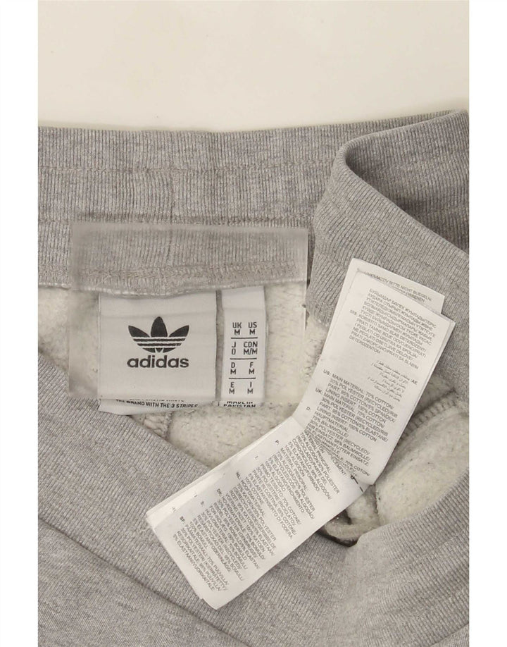 Adidas Hombre Pantalones De Chándal Joggers Gris Medio Algodón