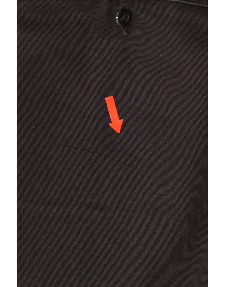 Dickies Pantalones cortos chinos ajustados para hombre W32 Poliéster negro mediano