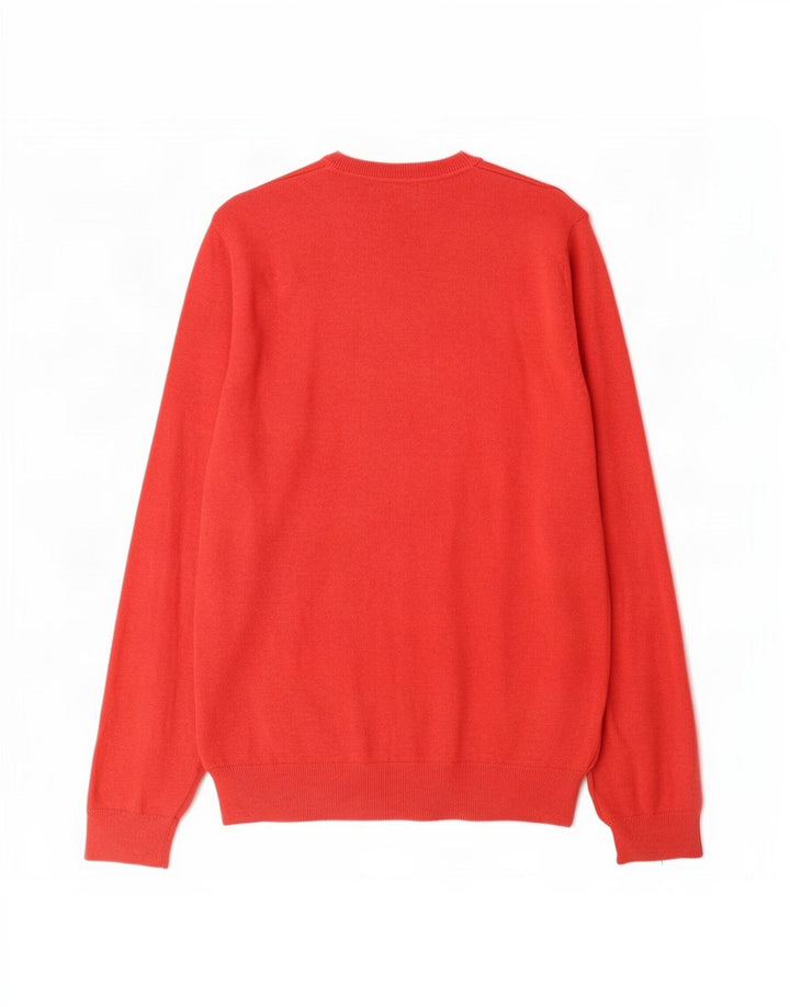 Marks & Spencer Jersey con cuello en V para hombre XL Algodón rojo