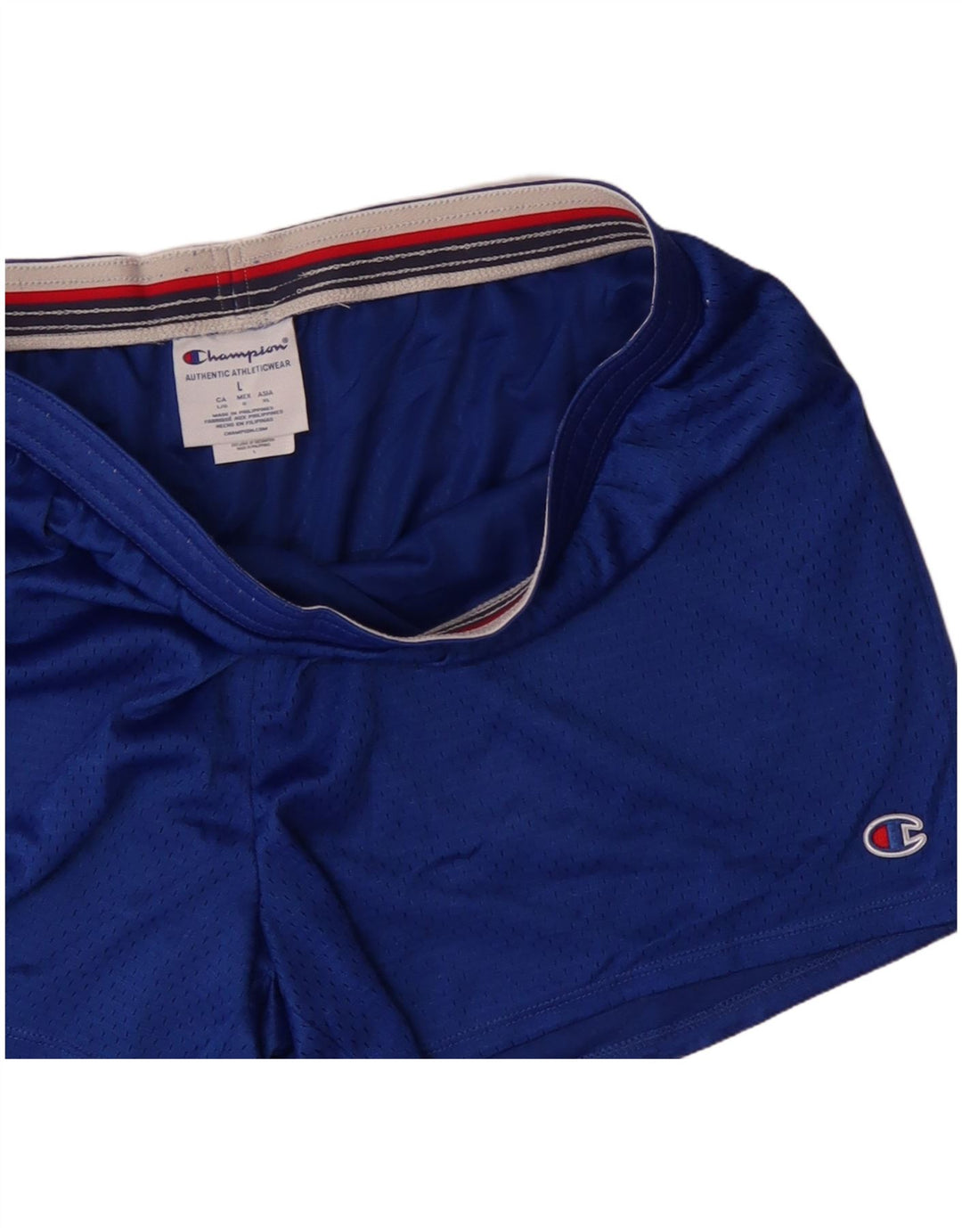 CHAMPION Pantalones cortos deportivos para mujer UK 46 Poliéster azul grande