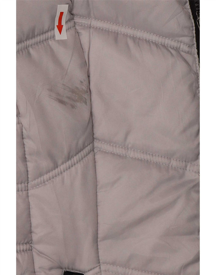 Nautica Chaqueta acolchada con capucha para mujer UK 6 XS Gris Poliéster