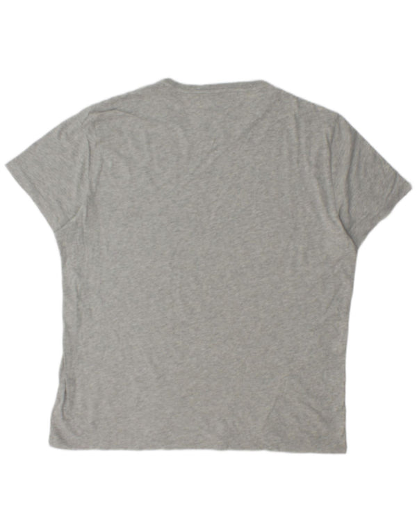 Polo Ralph Lauren Camiseta ajustada personalizada para hombre Top XL Algodón moteado gris