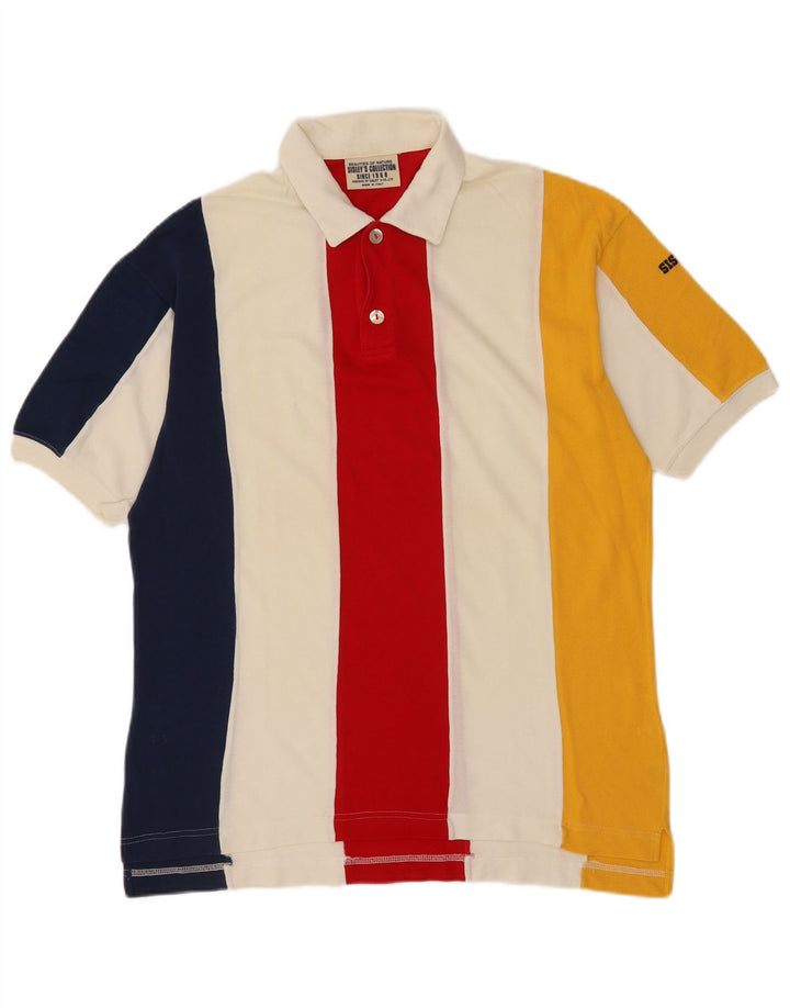 Sisley Polo Hombre De Algodón A Rayas Multicolor Grande