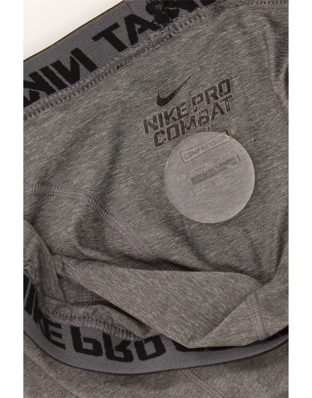 Nike - Leggings cortos de compresión para hombre, talla 2XL, color gris