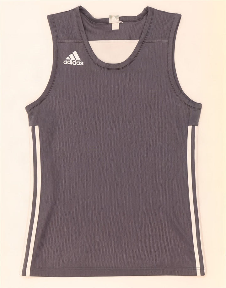 Adidas Hombre Chaleco Top Pequeño Gris