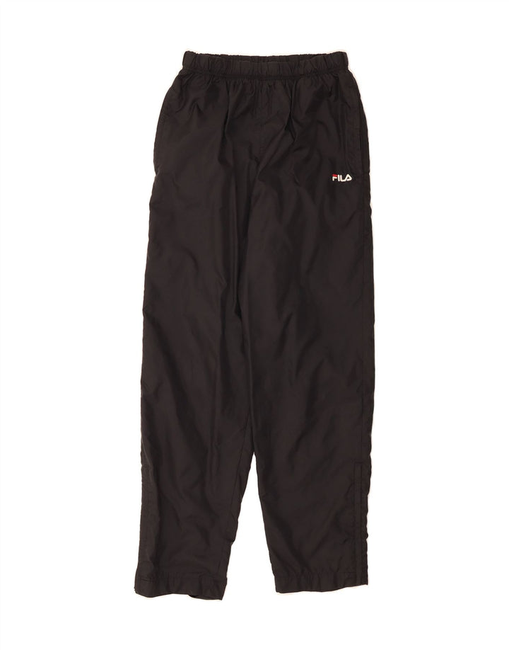 FILA Mens Tracksuit Trousers Small Black Polyester Vintage Fila and Second-Hand Fila from Messina Hembry 