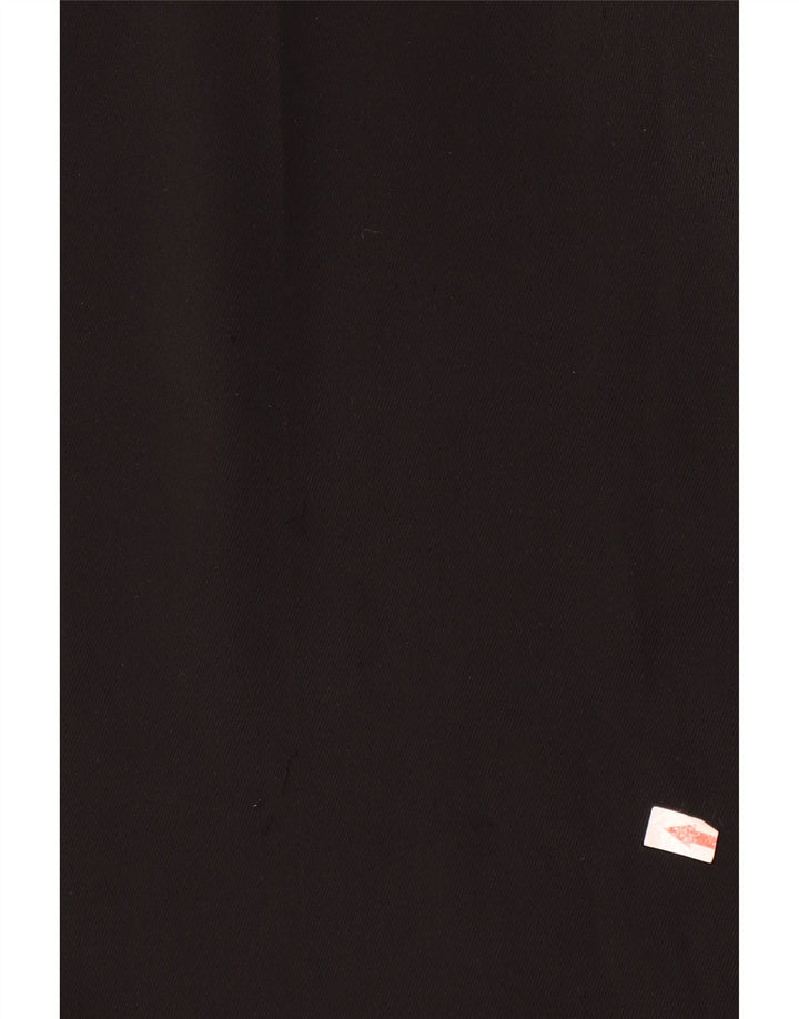 Zara Mujer Pantalón Chino De Pierna Ancha Mediano W28 L29 Poliéster Negro
