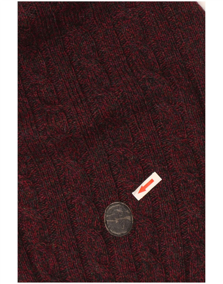 Trussardi Jersey De Cuello Redondo Hombre XL Borgoña Moteado