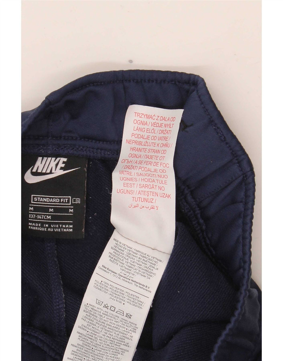 Nike - Pantalón de chándal para niño, 10-11 años, mediano, azul marino