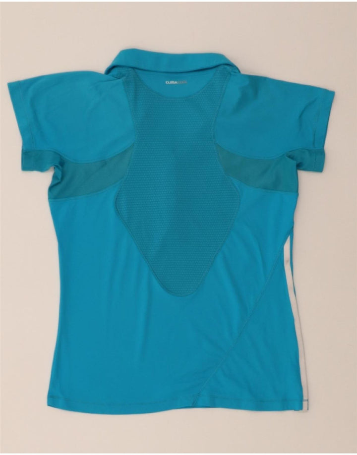 ADIDAS Girls Climacool Polo Shirt 13-14 Years  Blue Vintage Adidas and Second-Hand Adidas from Messina Hembry 