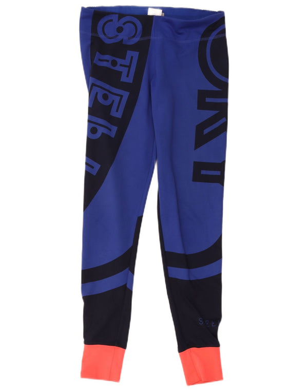 Adidas Mujer Stella Chándal Pantalones Joggers UK 8/10 Pequeño Azul