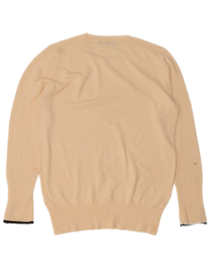 Zara - Jersey con cuello redondo para mujer, talla 40, color blanco roto