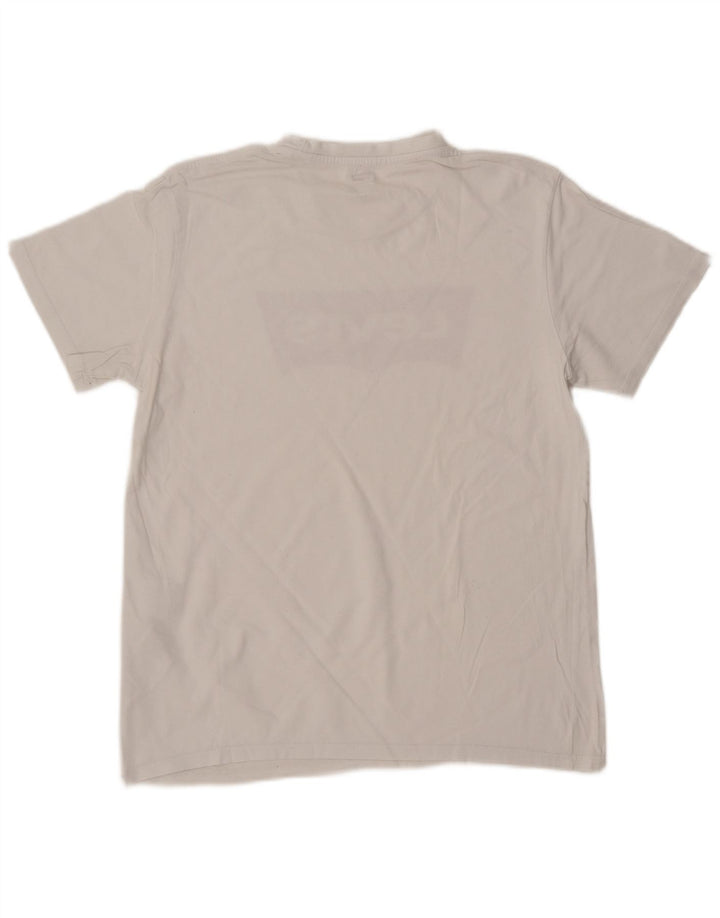 LEVI'S Camiseta gráfica para hombre Top Medium White Cotton