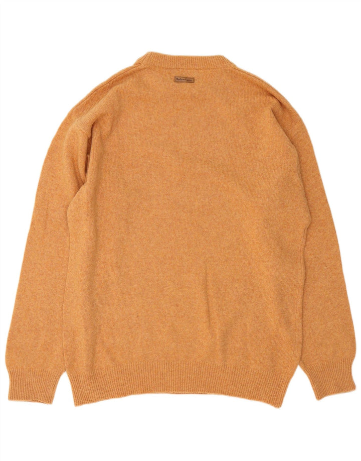 Marlboro Classics - Jersey de cuello redondo para hombre, talla grande, color naranja