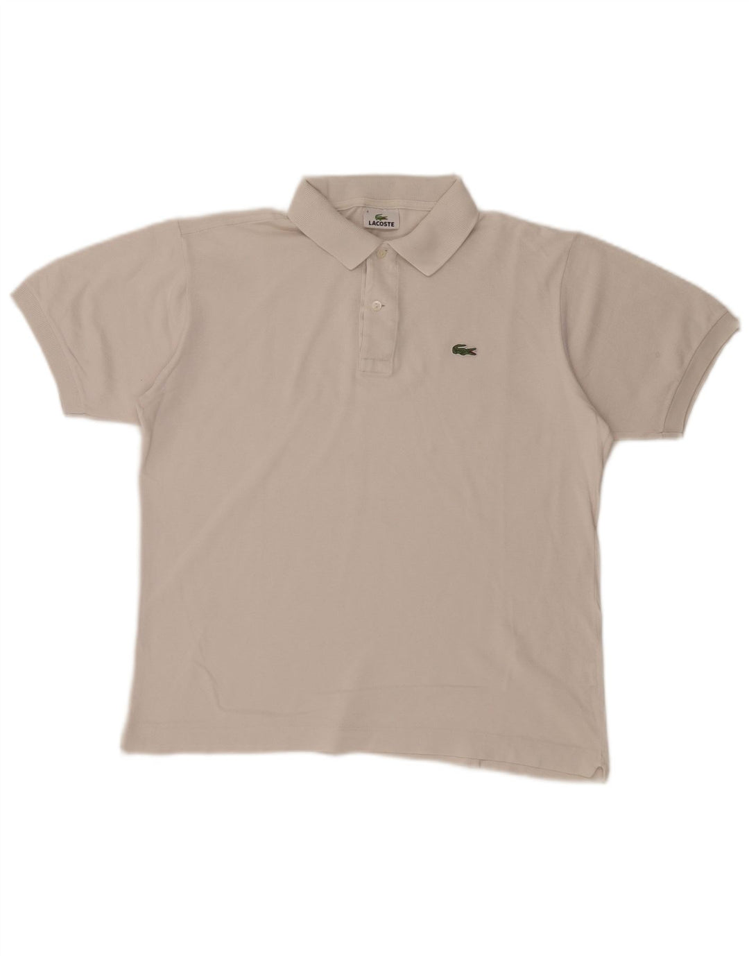 Polo Lacoste para hombre talla 4 mediano algodón blanco