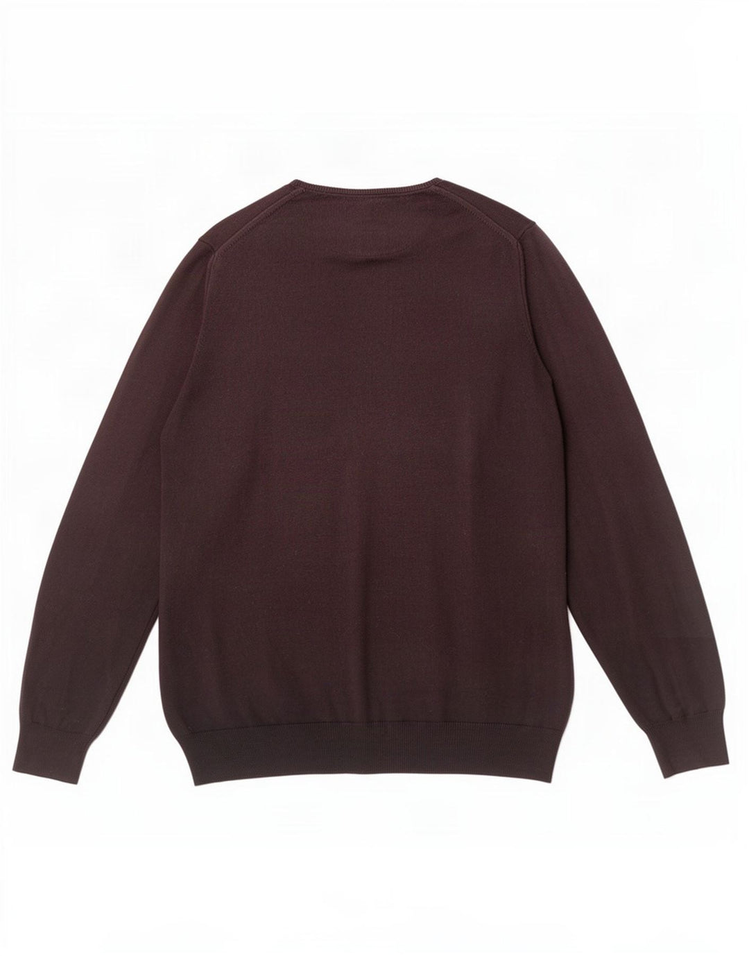 Zara Hombre Regular Fit Jersey De Cuello Redondo Suéter Grande Marrón