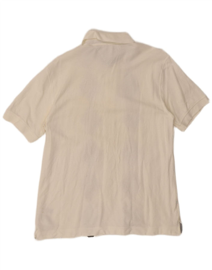 Tommy Hilfiger Polo para hombre de algodón mediano blanco Argyle/Diamond
