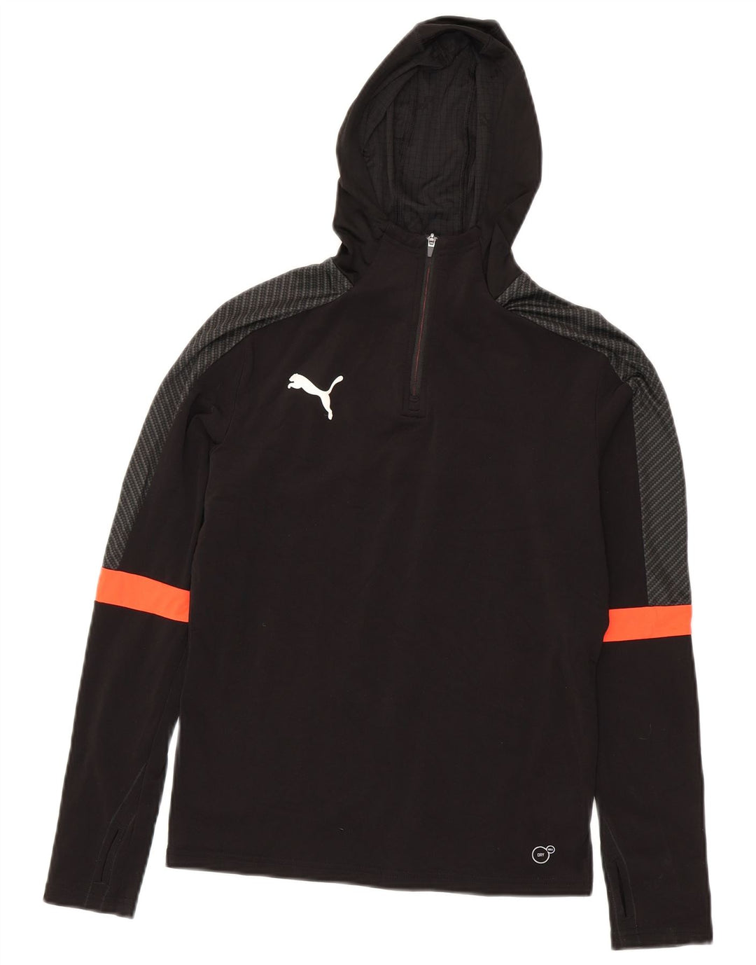 Puma - Chándal con capucha y cremallera para niños, color negro, 13-14 años