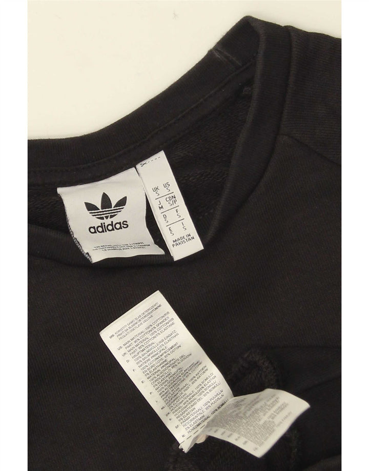 Adidas Hombre Sudadera Jumper Small Negro Algodón