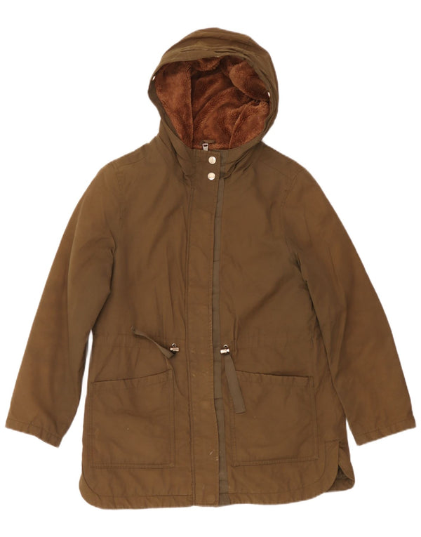 Zara Parka Niña Sherpa Con Capucha 13-14 Años Caqui