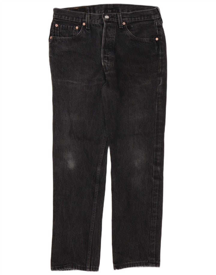 Levi's Jeans rectos 501 para hombre W33 L28 Algodón negro