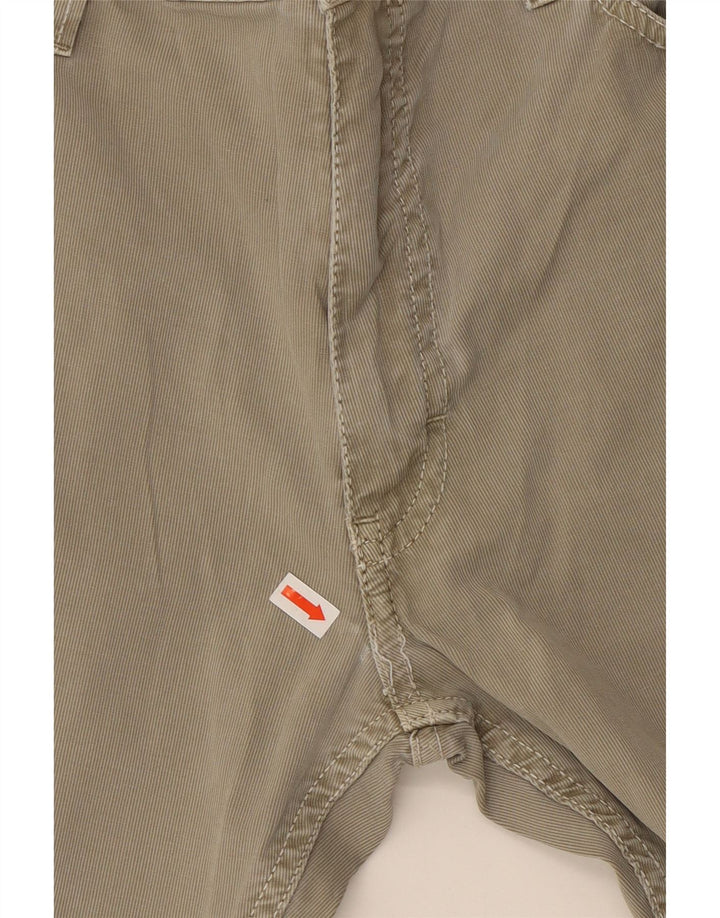 GAS Mens Morris Slim Pantalones Casuales W38 L34 Caqui