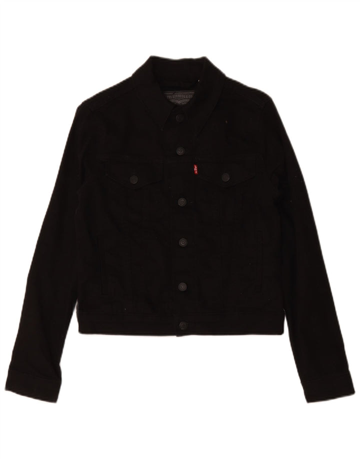Levi's Chaqueta vaquera para mujer UK 6 XS Algodón negro
