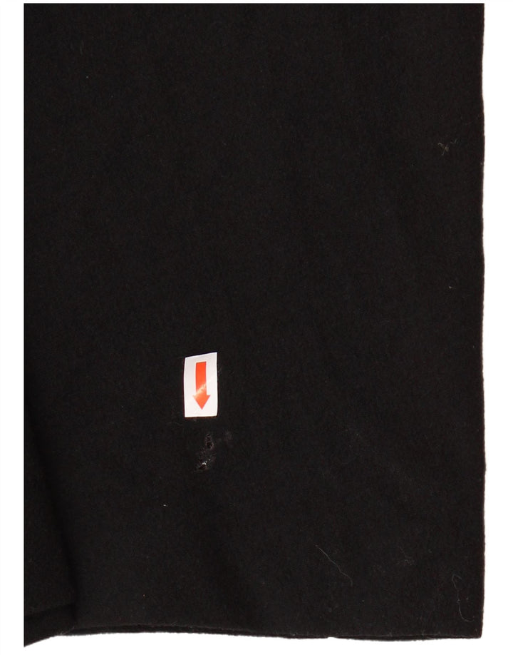 ZARA Vestido largo de manga larga para mujer UK 40 Mediano Lana negra