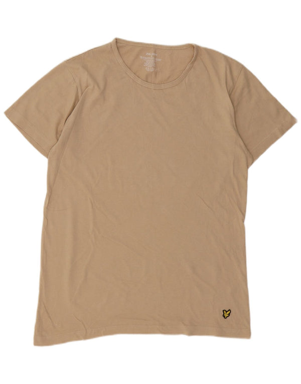 Camiseta Lyle & Scott Hombre Top Algodón Beige Medio