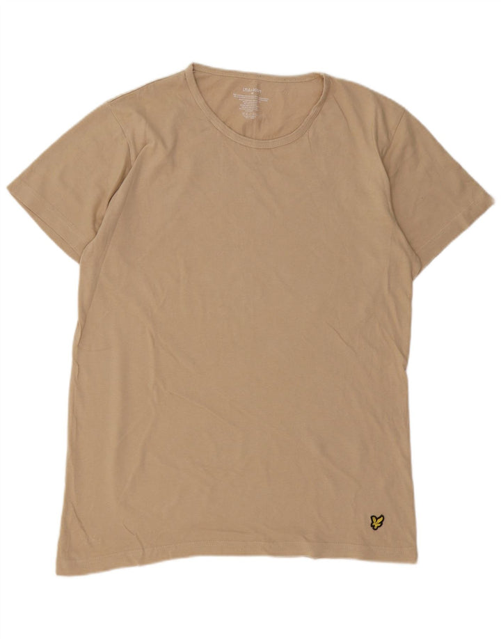 Camiseta Lyle & Scott Hombre Top Algodón Beige Medio